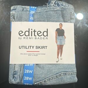 edited by Remi Bader jeanUtility Skirt NWT